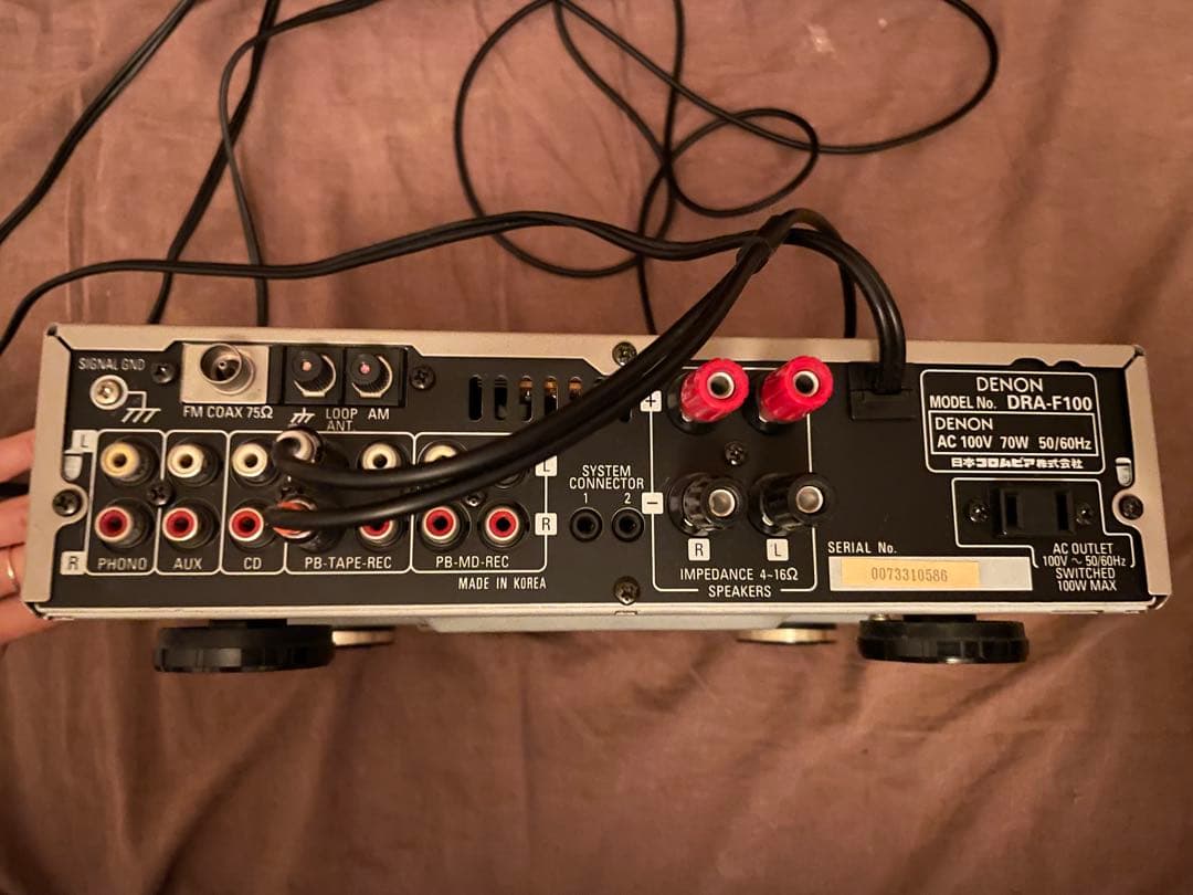 DENON DRA-F100 アンプ