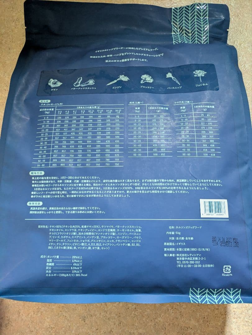 ネルソンズドッグフード 5kg