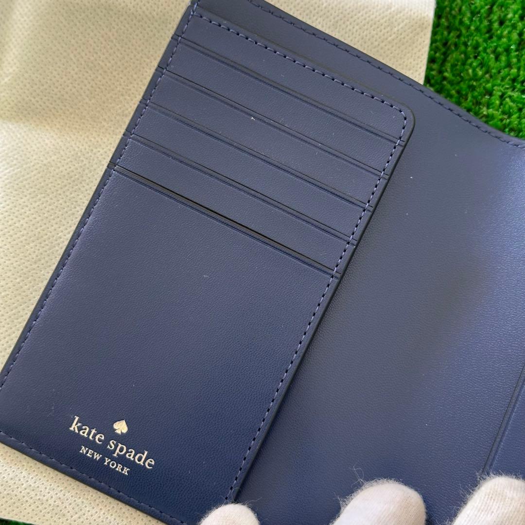 アメリカ ケイトスペード パスポートカバー パスポートケース 本革 新品 未使用