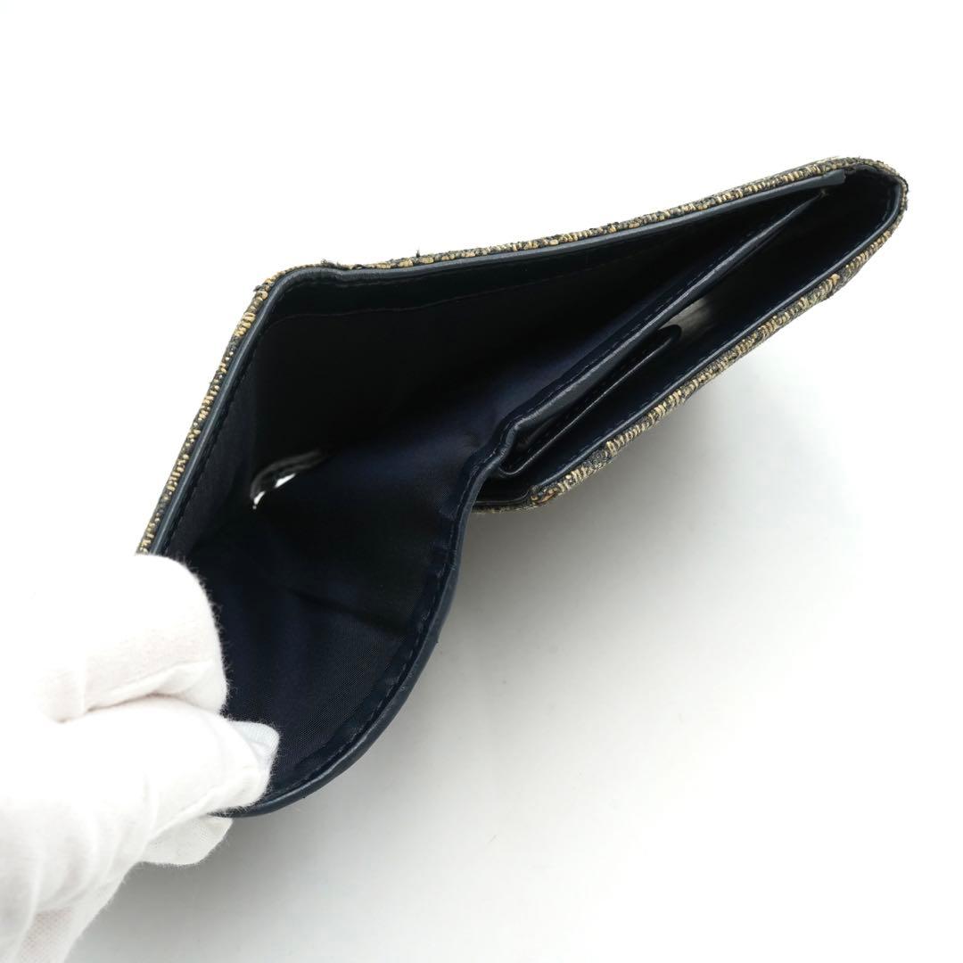 ✨美品✨　Dior ディオール　三つ折り　トロッター　オブリーク　キャンバス