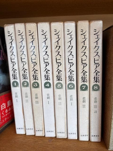 筑摩書房　シェイクスピア全集　全8巻揃い　未使用