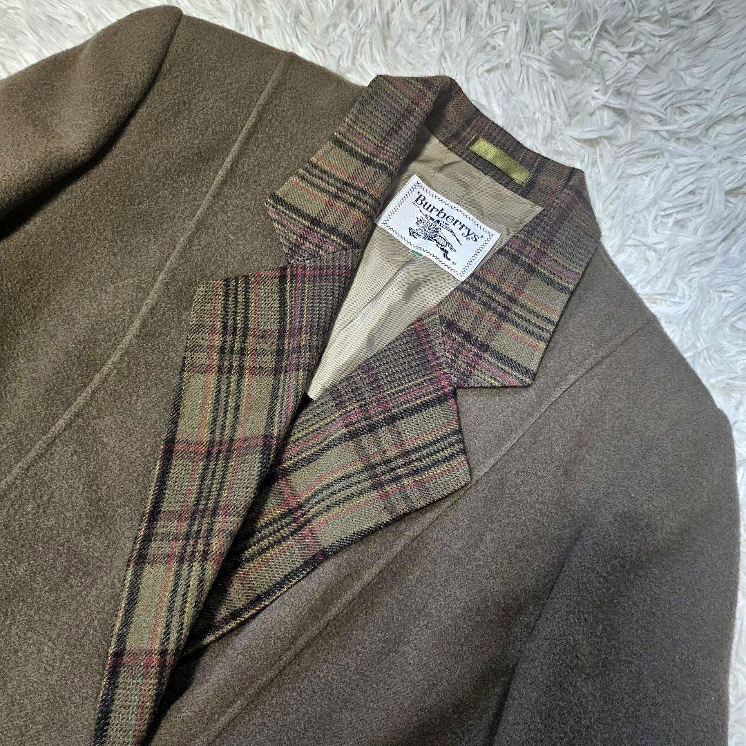 美品 Burberry テーラードジャケット ノバチェック ダブル 9AR