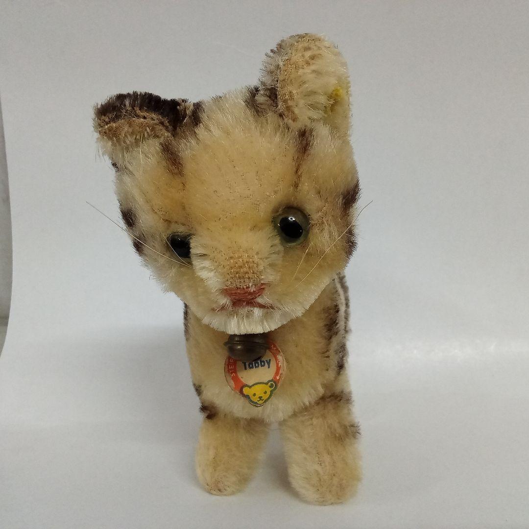 【M02-26】 Steiff シュタイフ Tabby タビー ネコ タグ付き