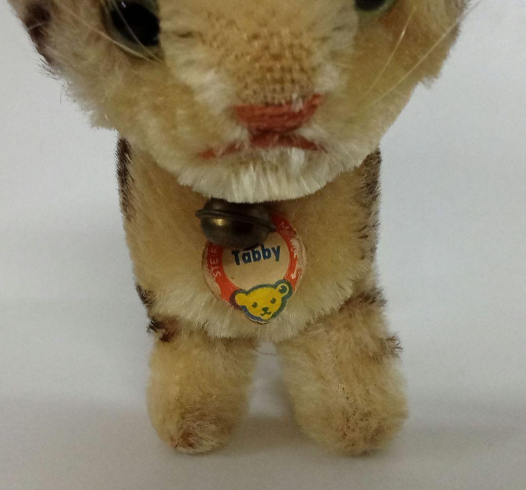 【M02-26】 Steiff シュタイフ Tabby タビー ネコ タグ付き