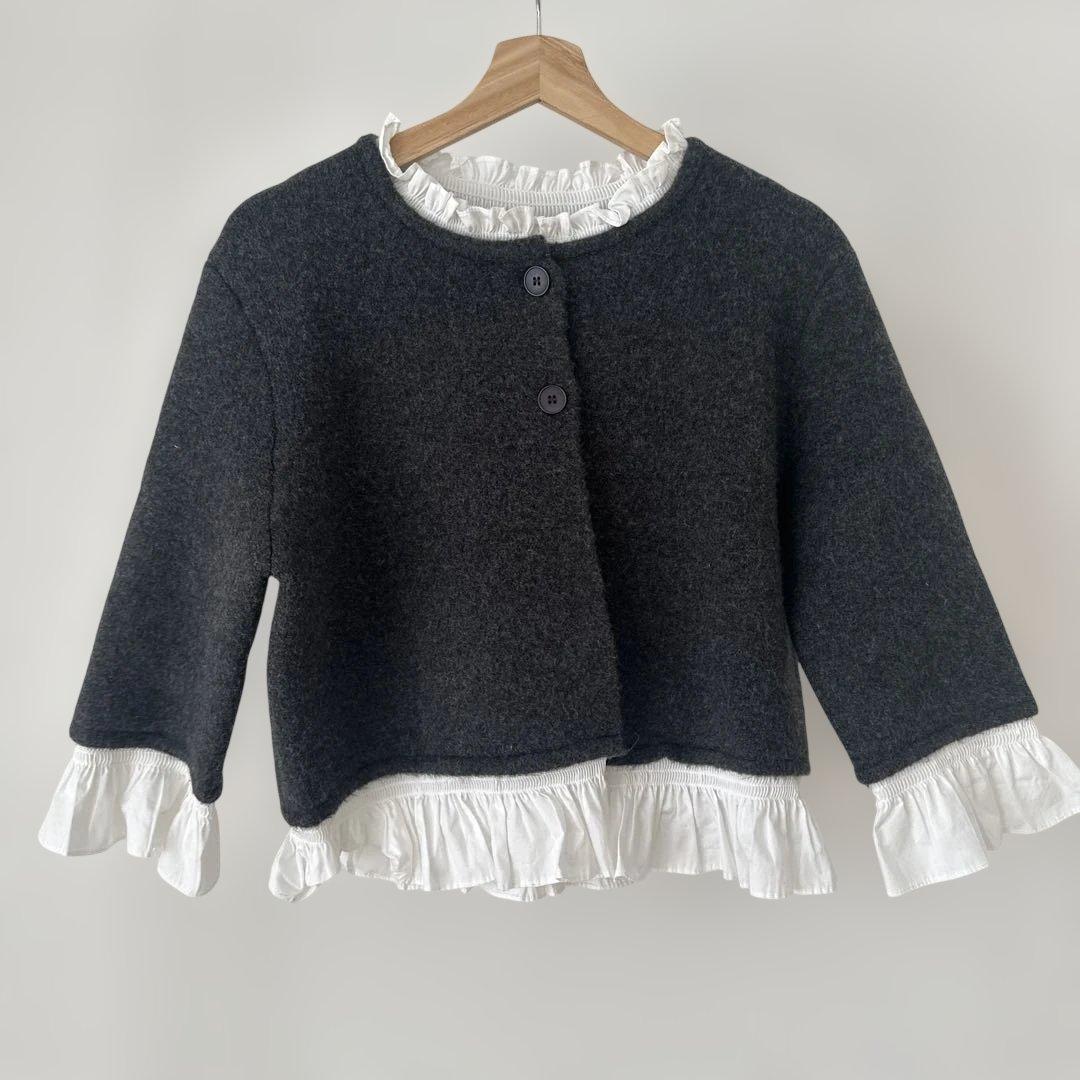 ZARA ポプリンコンビニットジャケット
