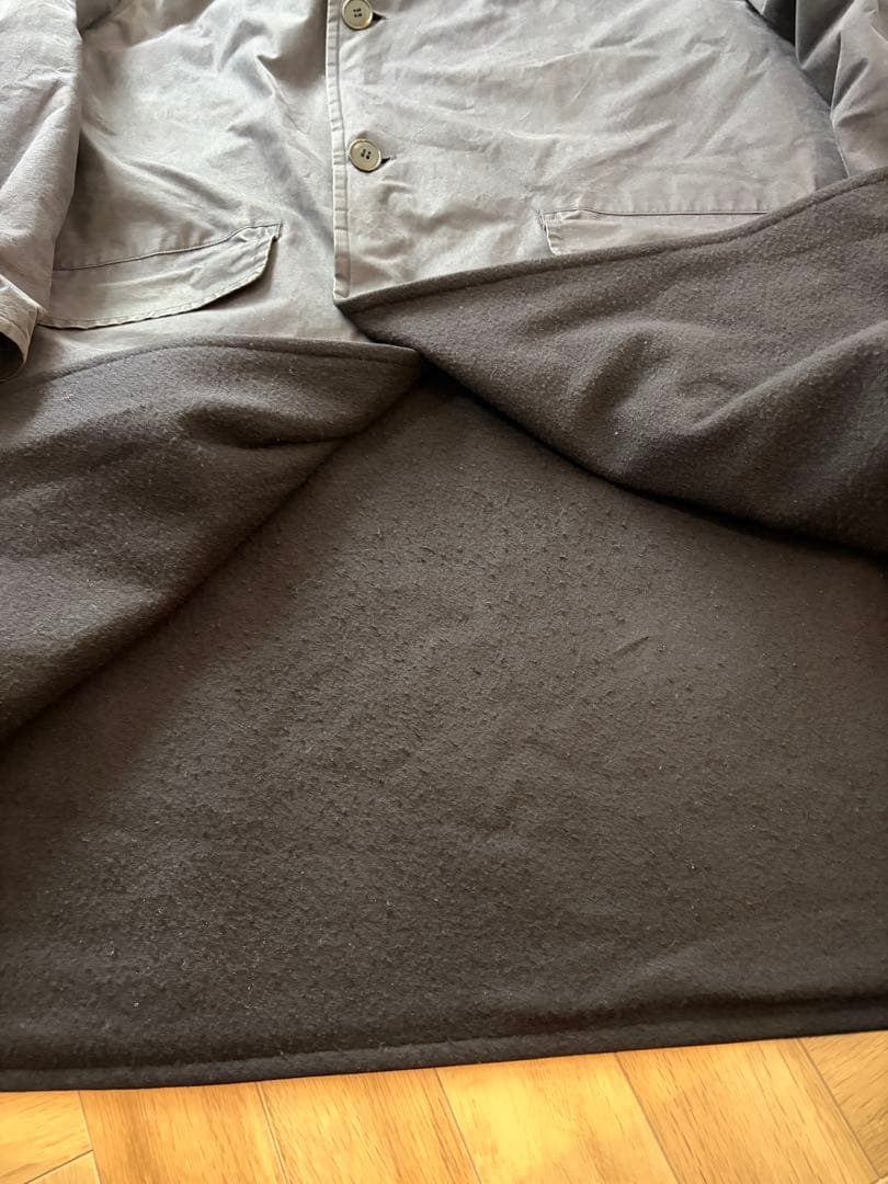 希少　22AW COMOLI コモリ　コットンフーデットコート　ネイビー　3