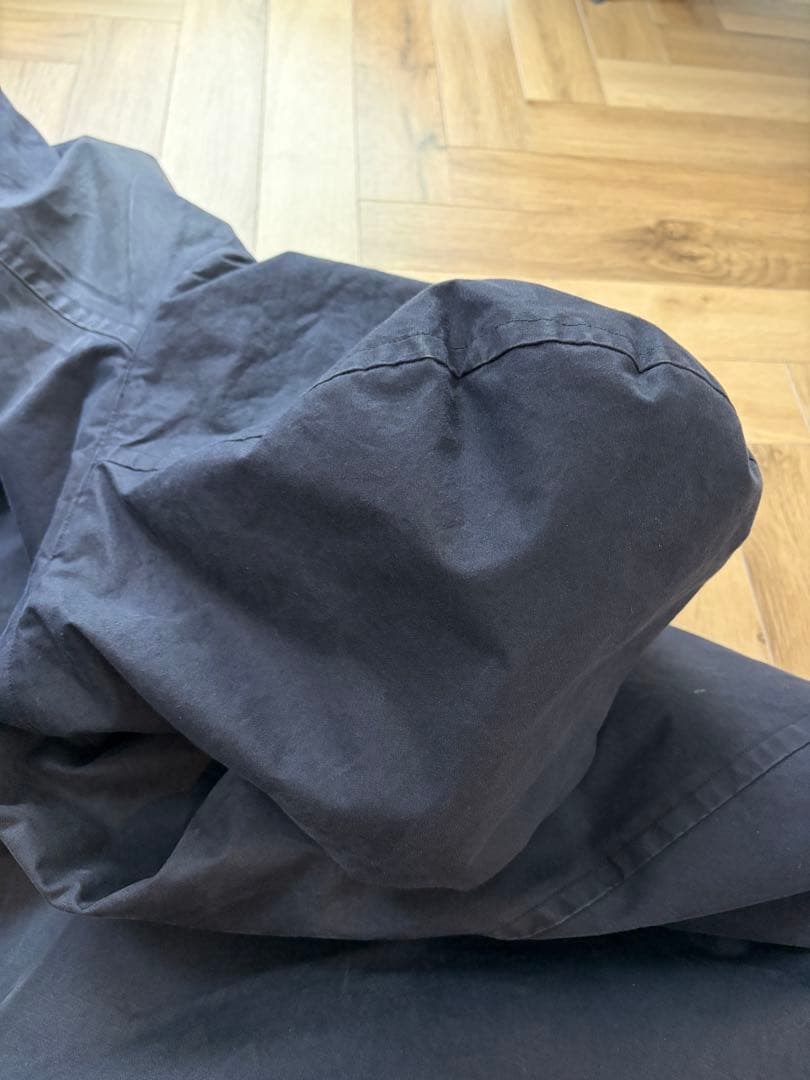 希少　22AW COMOLI コモリ　コットンフーデットコート　ネイビー　3