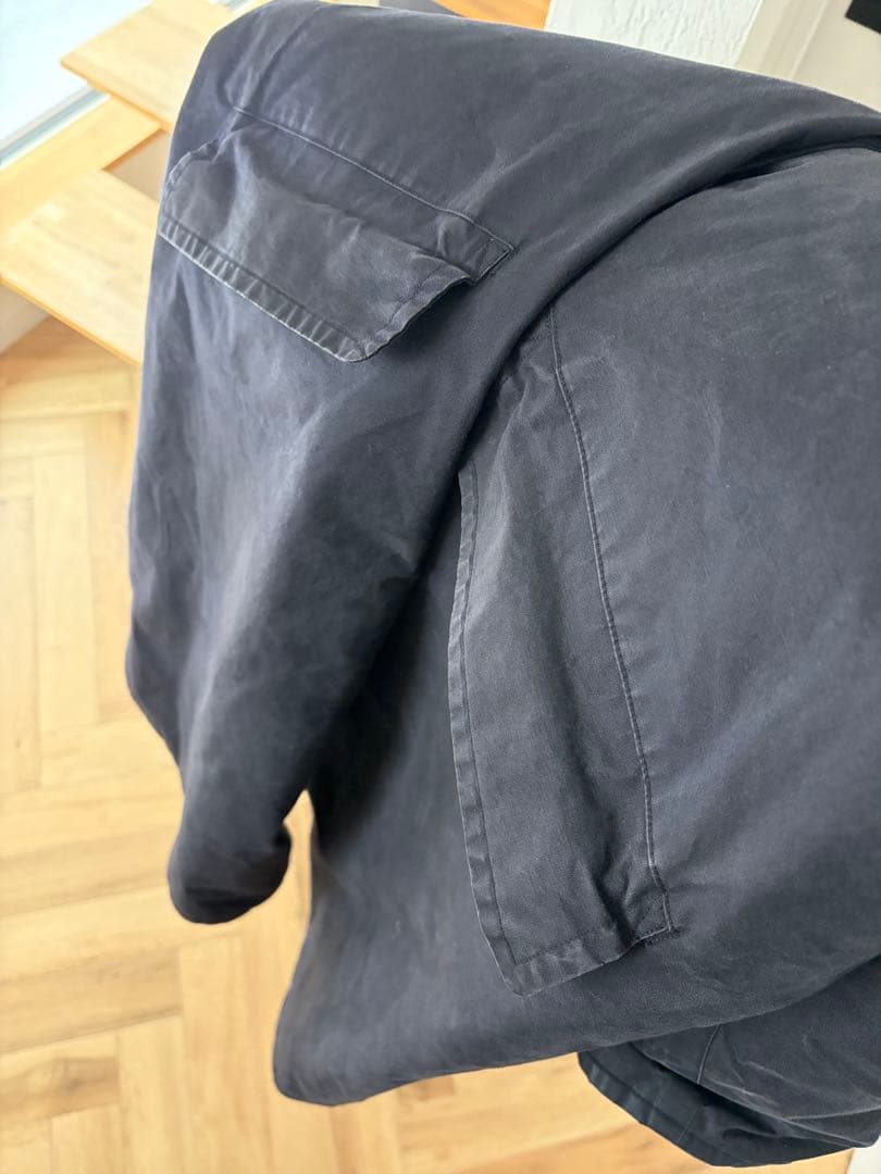 希少　22AW COMOLI コモリ　コットンフーデットコート　ネイビー　3