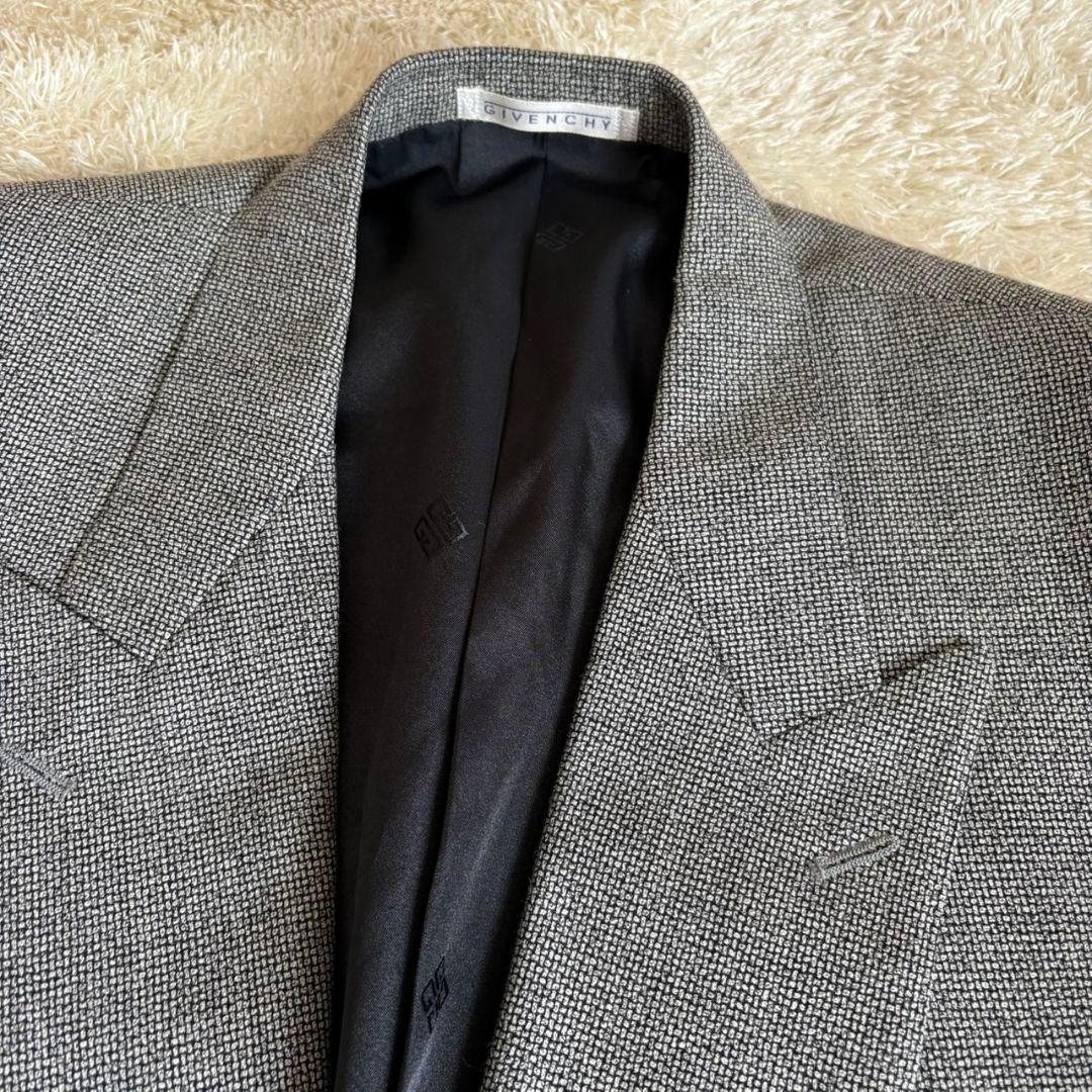 GIVENCHY ジバンシー ダブル テーラードジャケット グレー M～L相当
