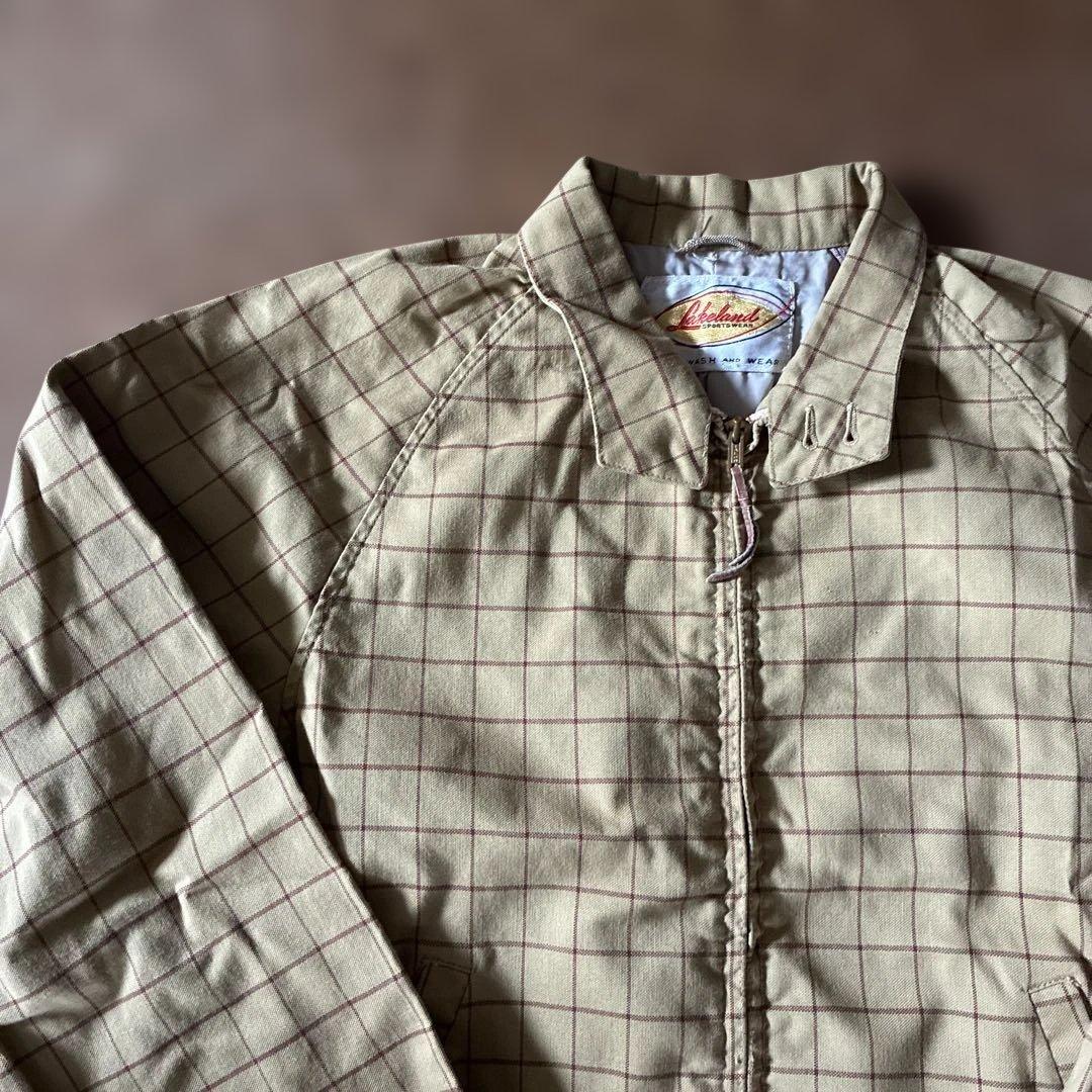 50s 60s lakeland チェック柄 スウィングトップ　ドリズラー短丈
