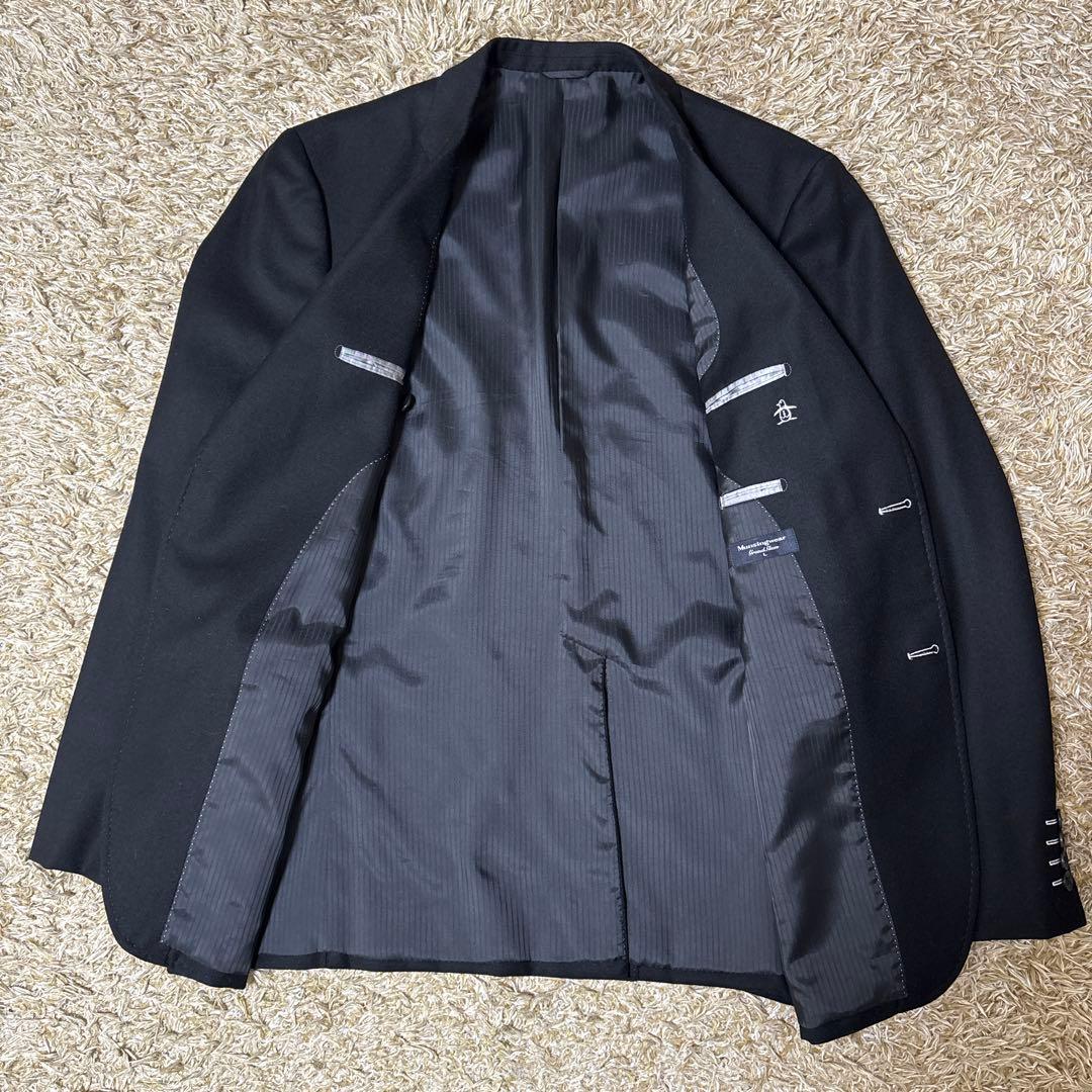 Munsingwear テーラードジャケット ウール カシミヤ ブラック L