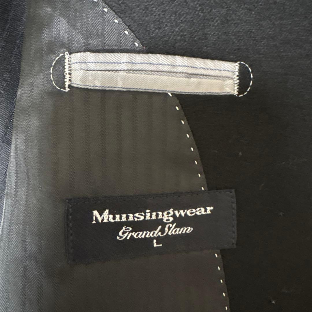 Munsingwear テーラードジャケット ウール カシミヤ ブラック L