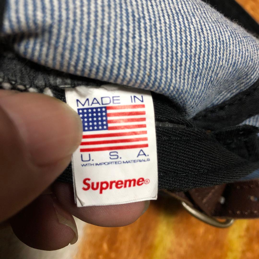Supreme デニムキャップ ボックスロゴ