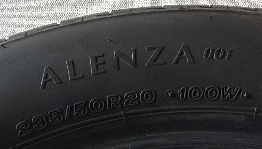 2023年製造 235/50R20 ブリヂストン アレンザ001 ２本