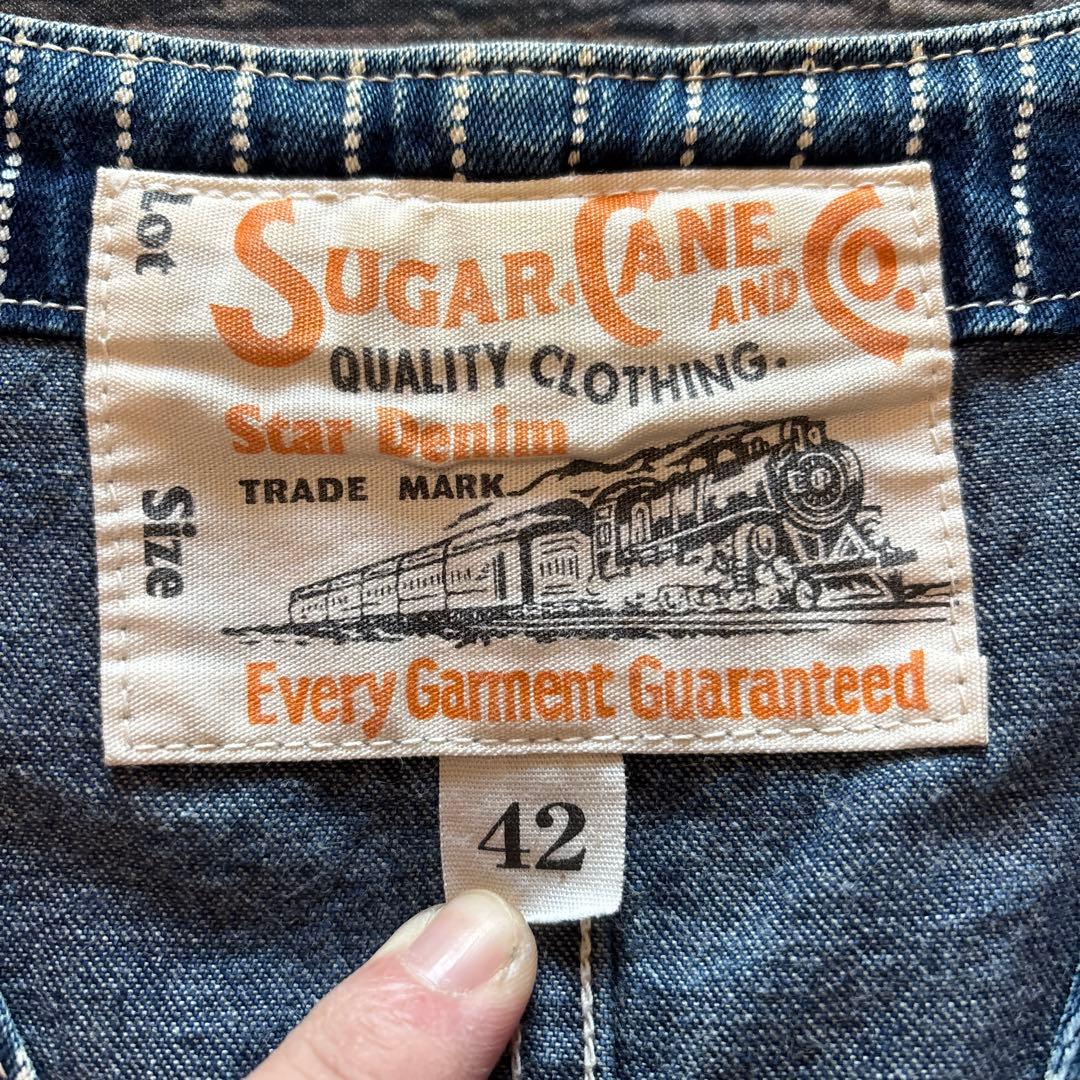 トップス SUGAR CANE / wabash vest denim
