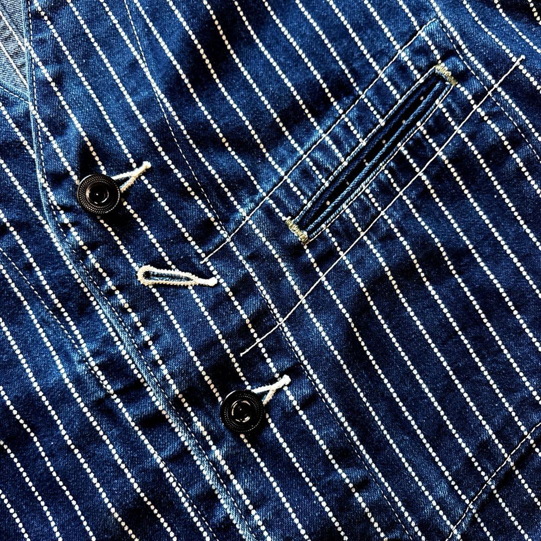 トップス SUGAR CANE / wabash vest denim