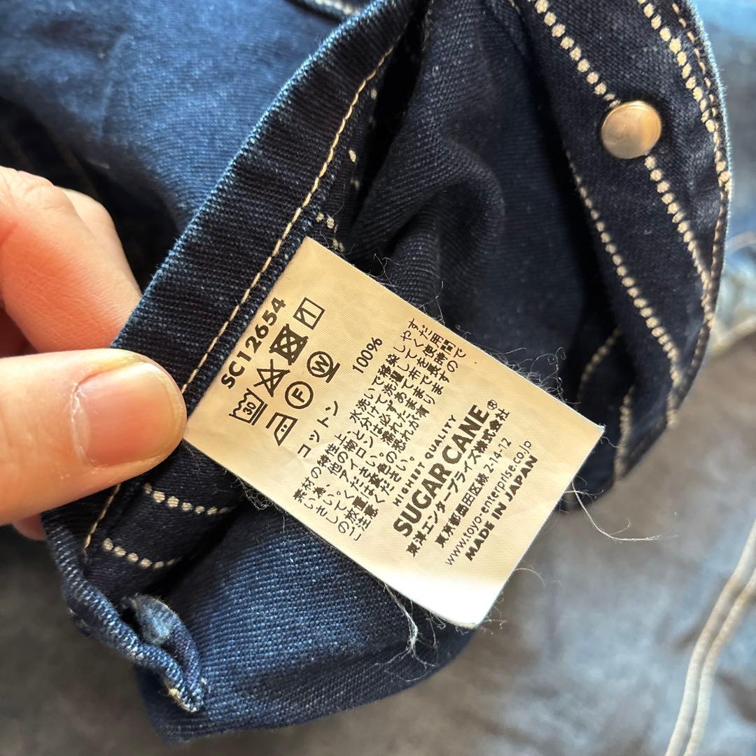 トップス SUGAR CANE / wabash vest denim