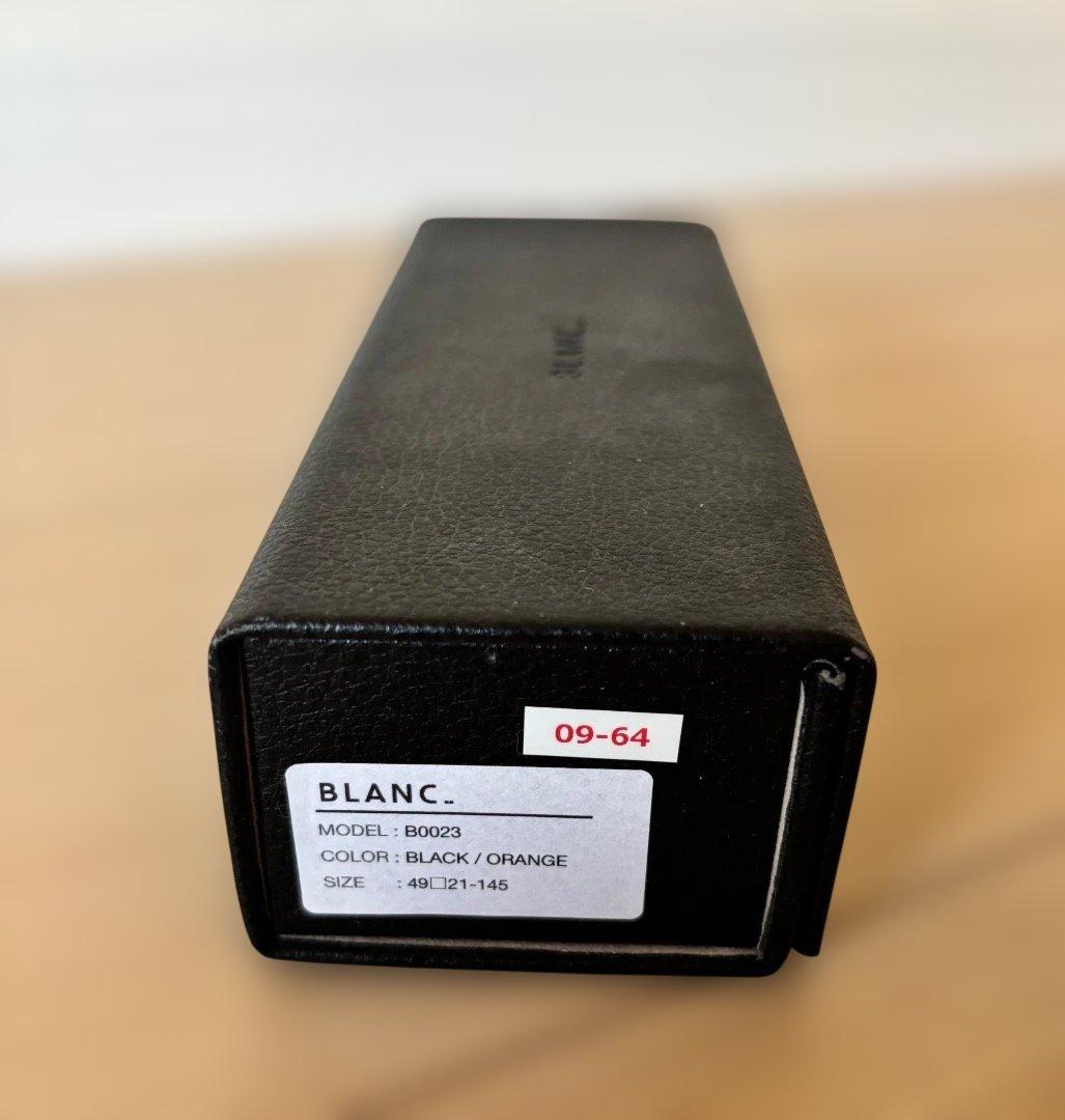 BLANC B0023 BLACK ORENGE ケース付き サングラス ブラン