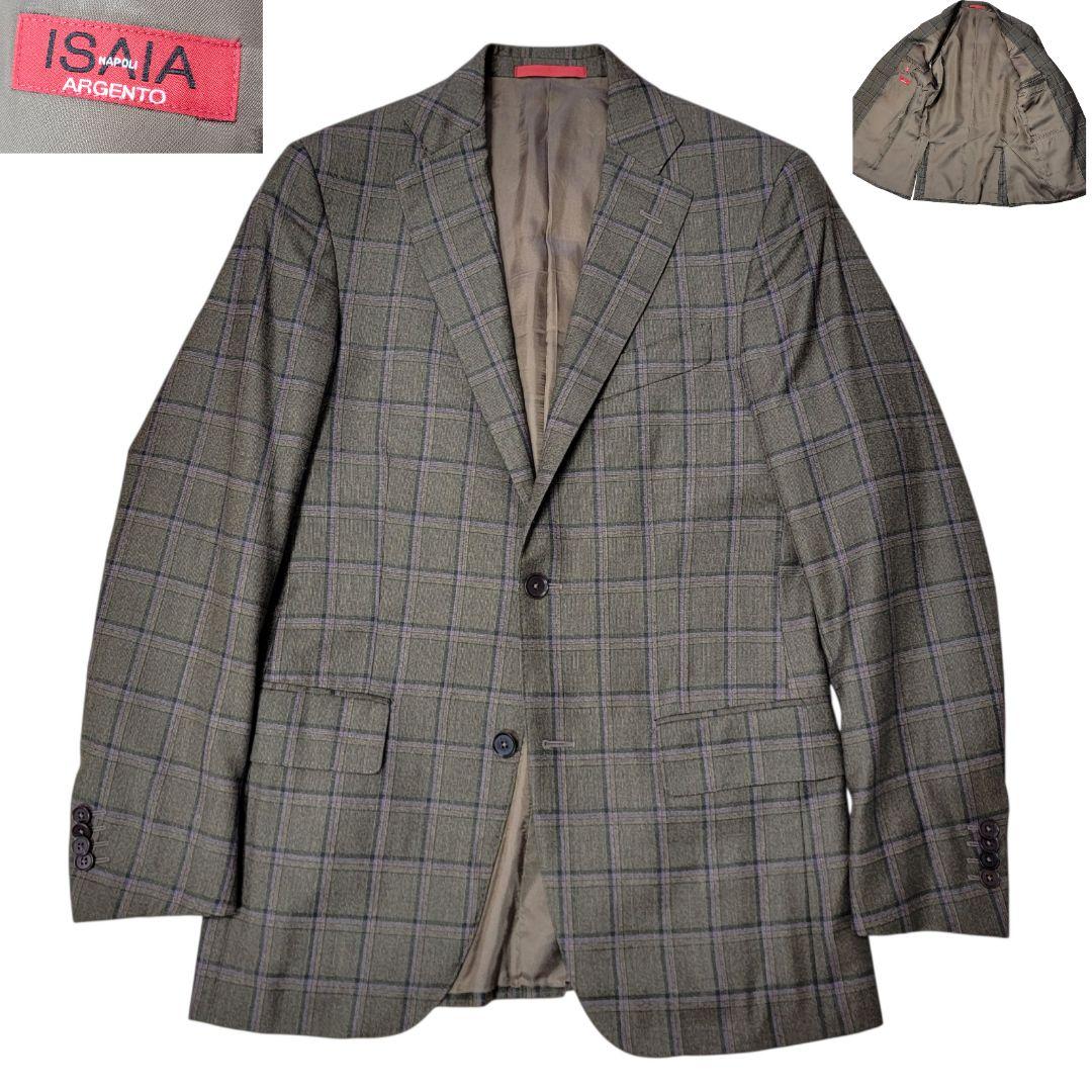 18AWルック 28万 イザイア ISAIA 140S テーラードジャケット