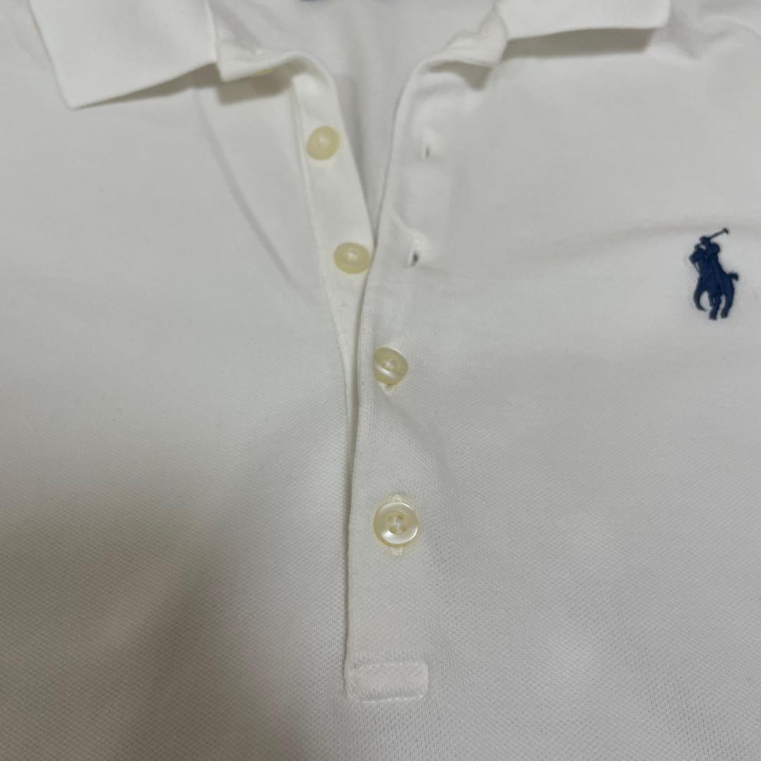 【美品！S】Polo Ralph Lauren スリムフィット ポロシャツ 白