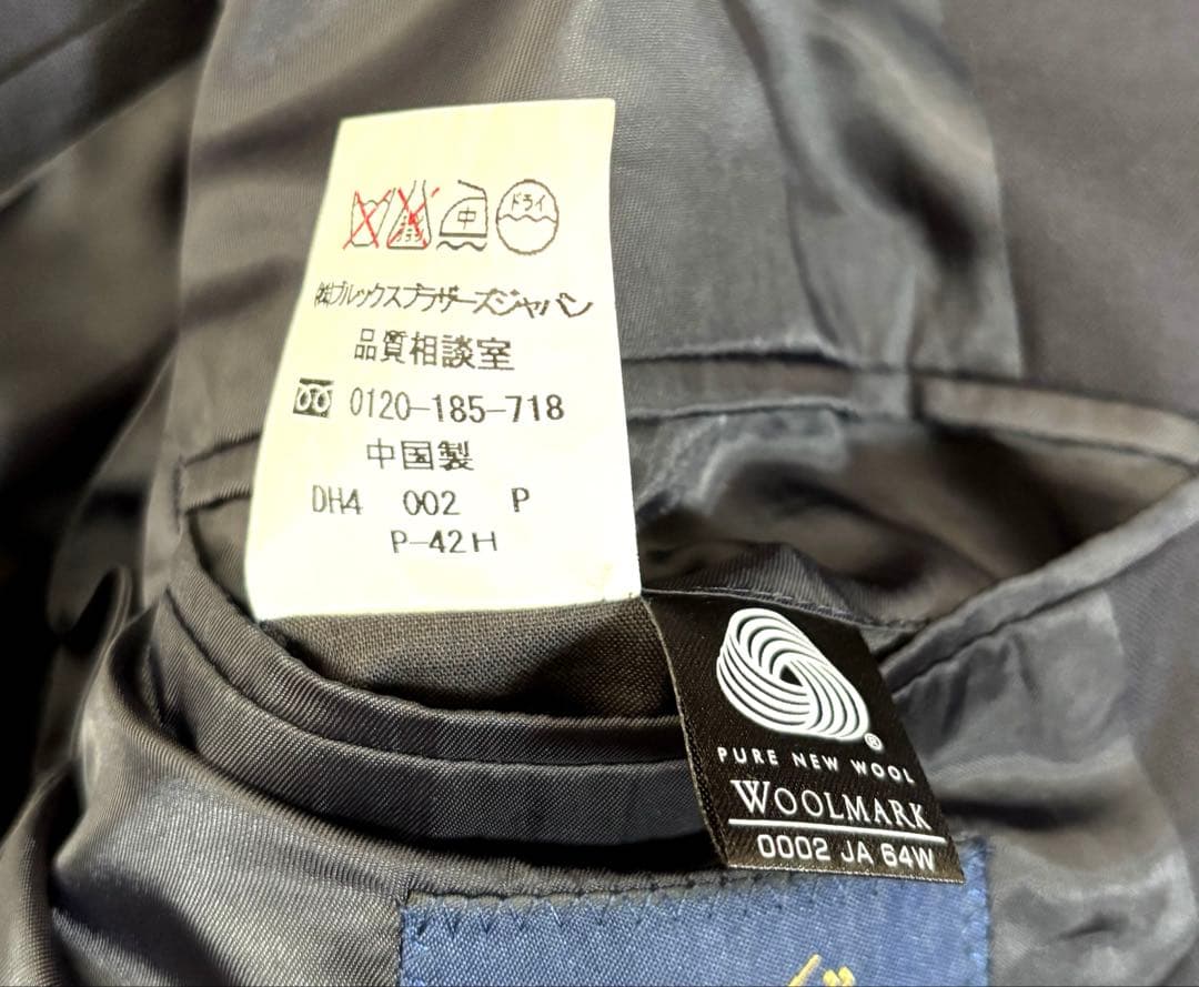 【美品】BrooksBrothers 紺ブレ　金ボタン　ネイビー　サイズM