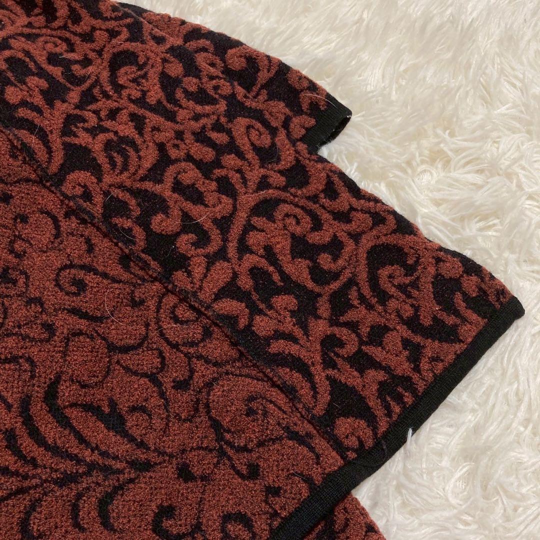 LANVIN タオル生地ジャケット ブラック 42 総柄 高級感 オシャレ