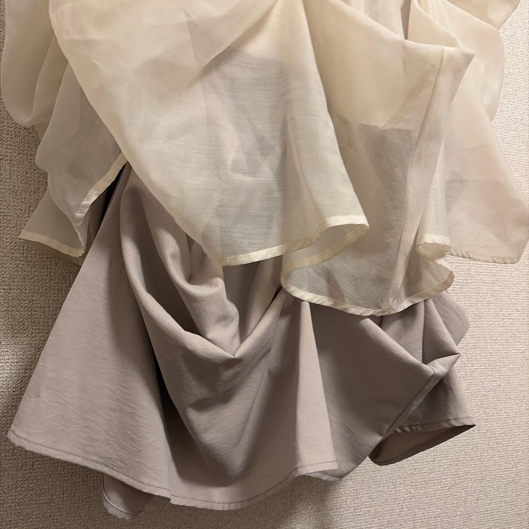 NOTRE emor レイヤードシアーピックスカート