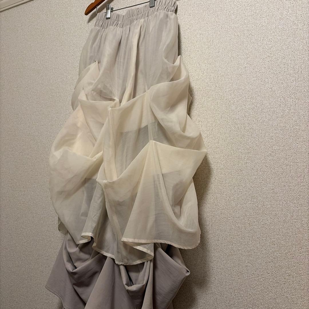 NOTRE emor レイヤードシアーピックスカート