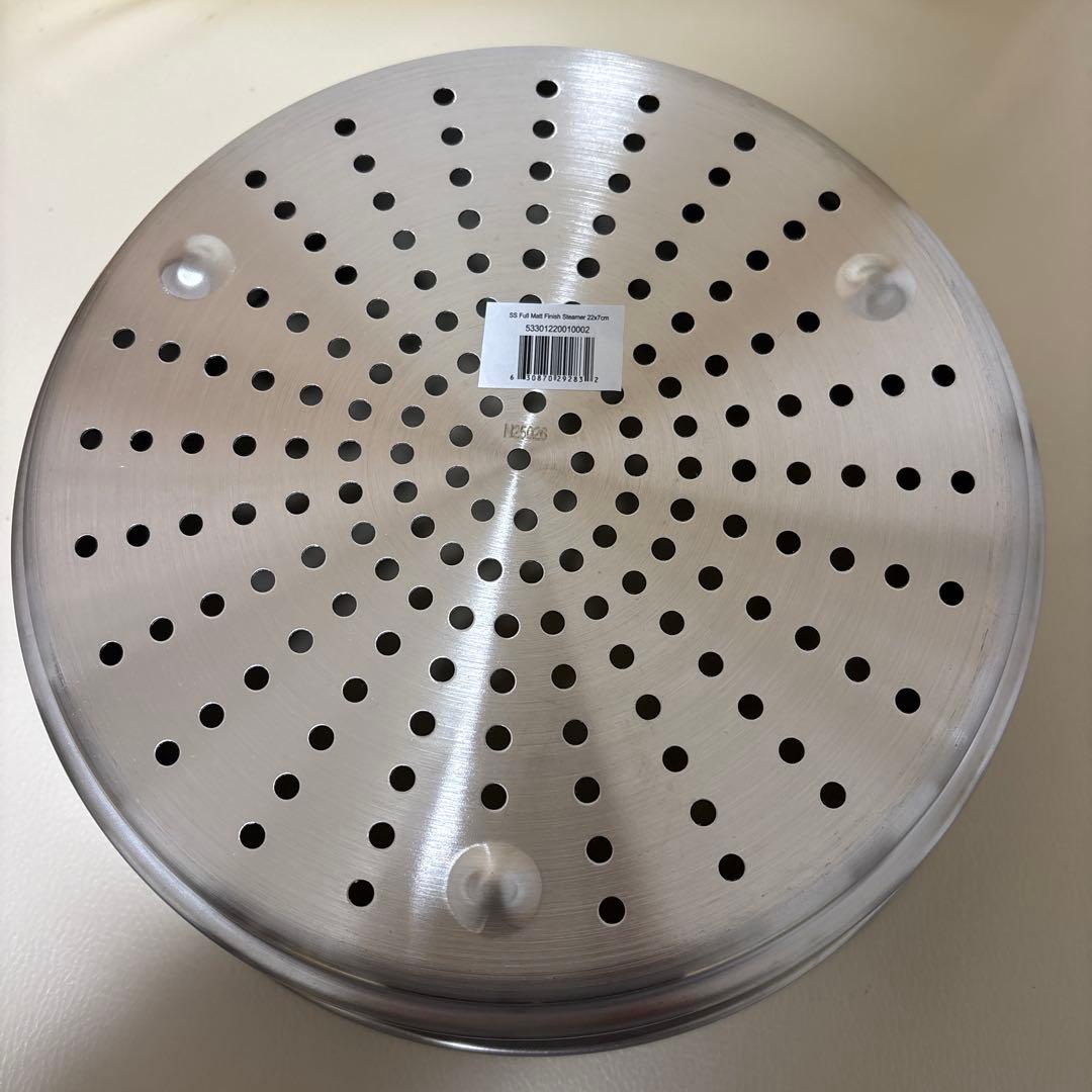 LE CREUSET ルクルーゼ ステンレススチール 蒸し器 22cm