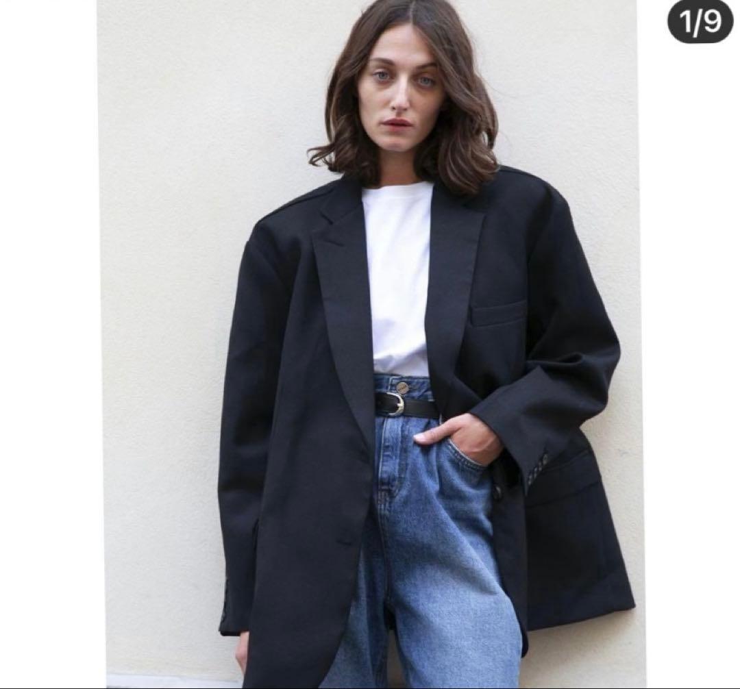 美品♡the frankie shopオーバーサイズボーイフレンドブレザー 黒