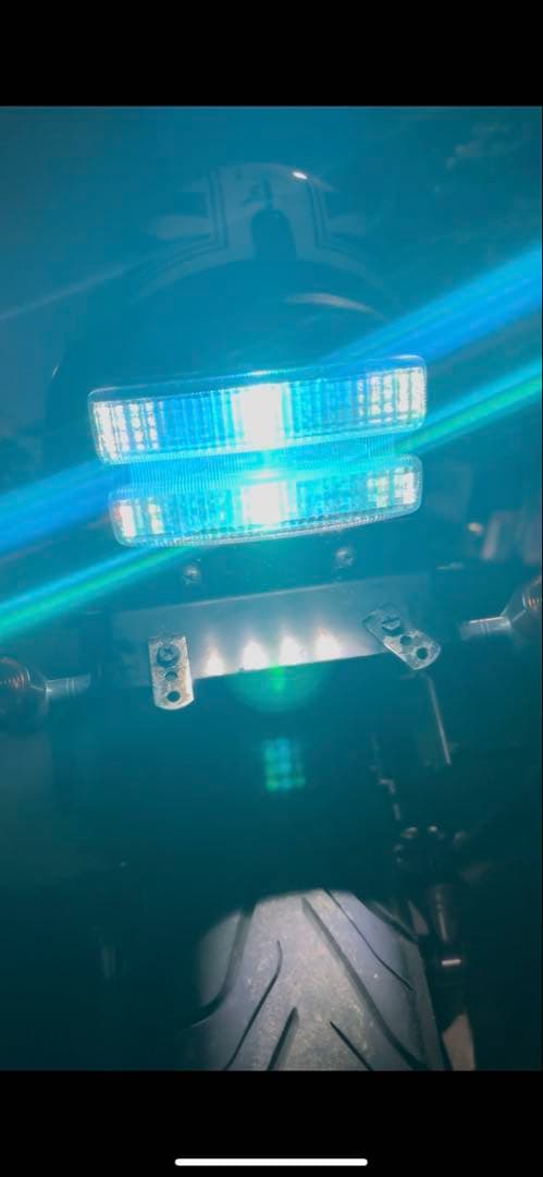XJR400 XJR1200 4HM RGB流星 テールランプ LED レインボ