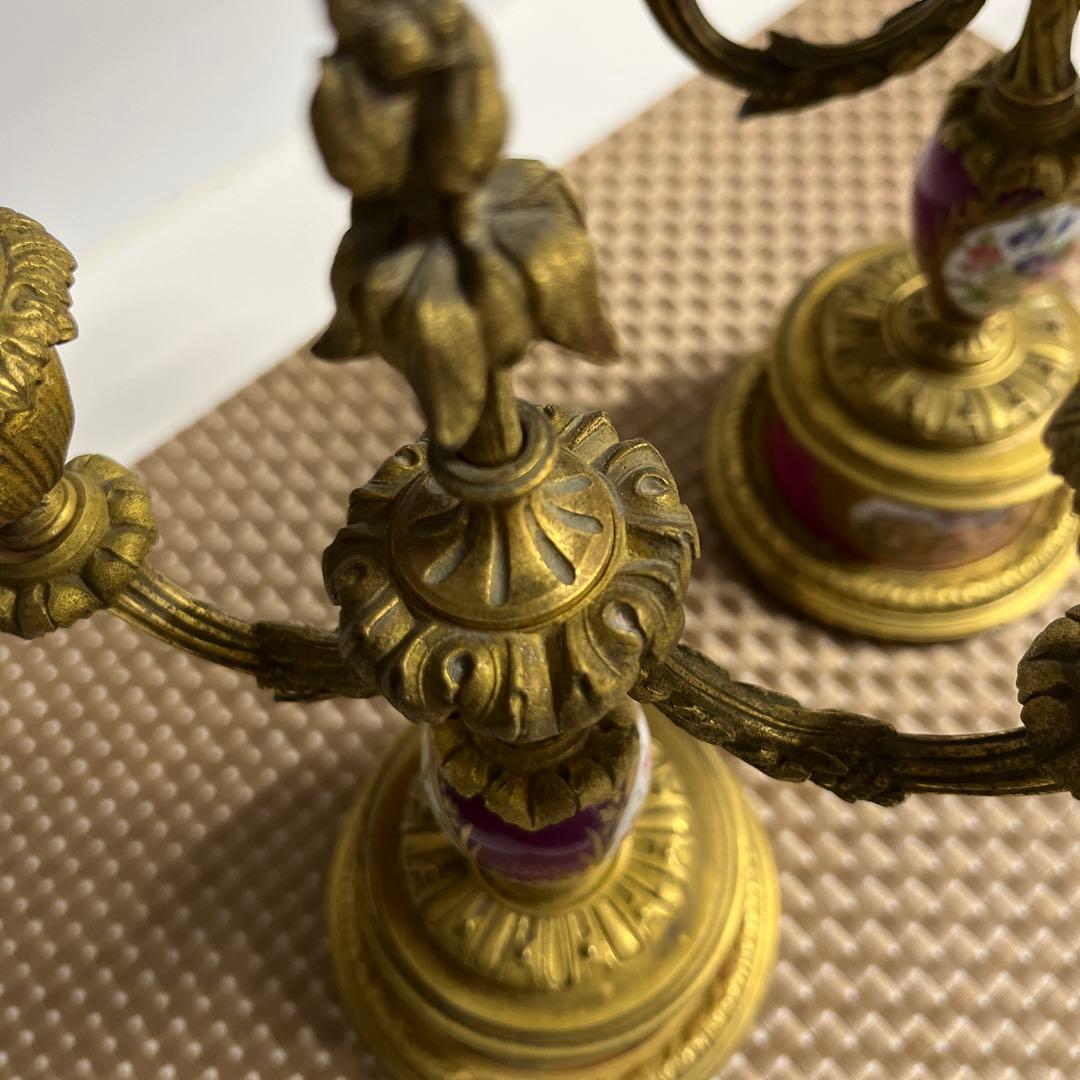 アンティークキャンドルホルダー2個セット
