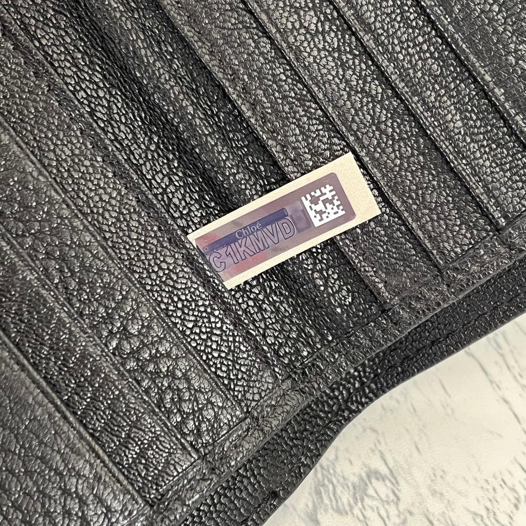 美品 Chloe クロエ ドリュー レザー 二つ折り財布 ミニ財布 ブラック 黒