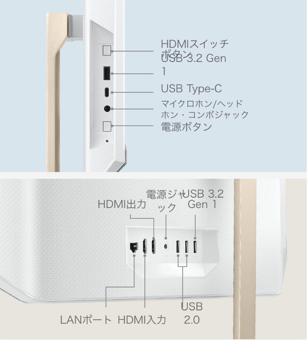 【箱あり】ASUS Zen AiO A5401W 23.8インチ FHD