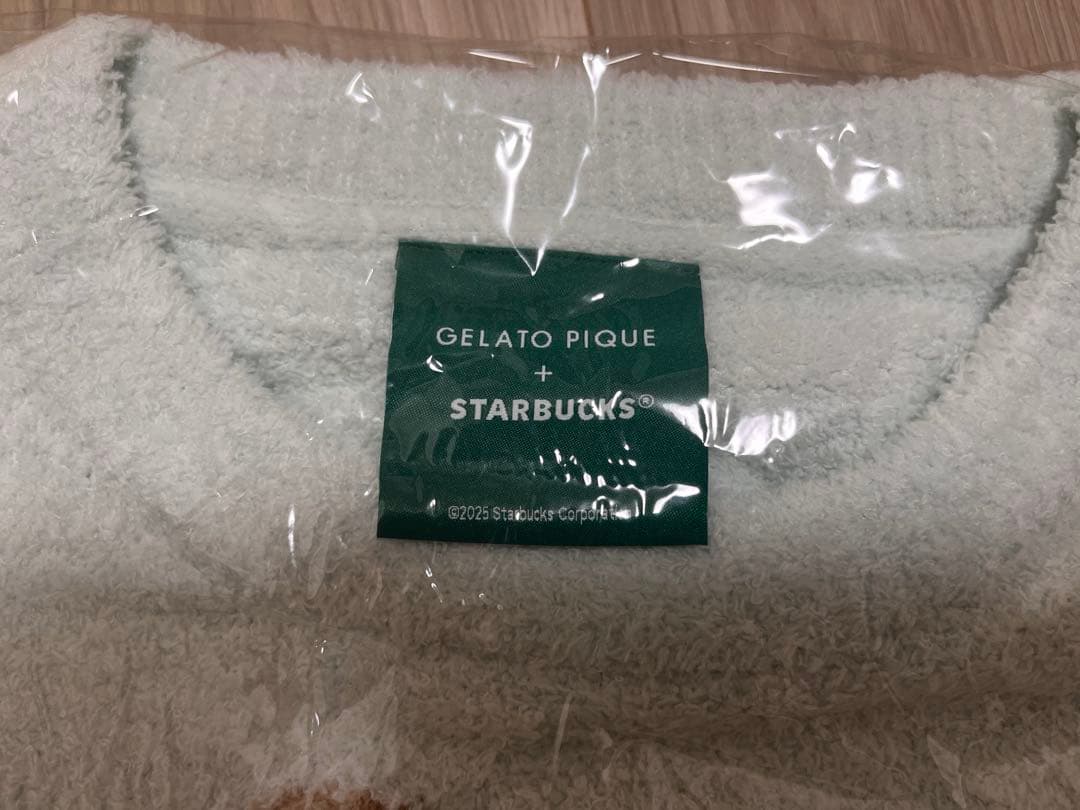 ジェラピケ Starbucks パウダー ベアジャガードプルオーバー グリーン