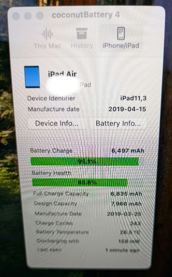 iPad Air (第3世代) 64GB wifiモデルスペースグレー10.5