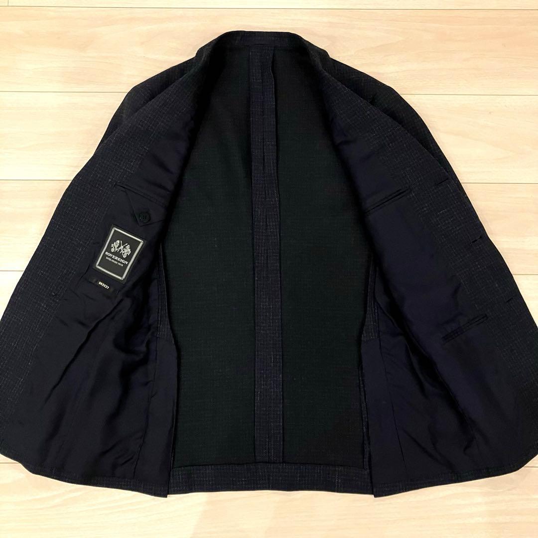 極美品✨SOVEREIGN ソブリン テーラードジャケット 麻 アンコン 現行