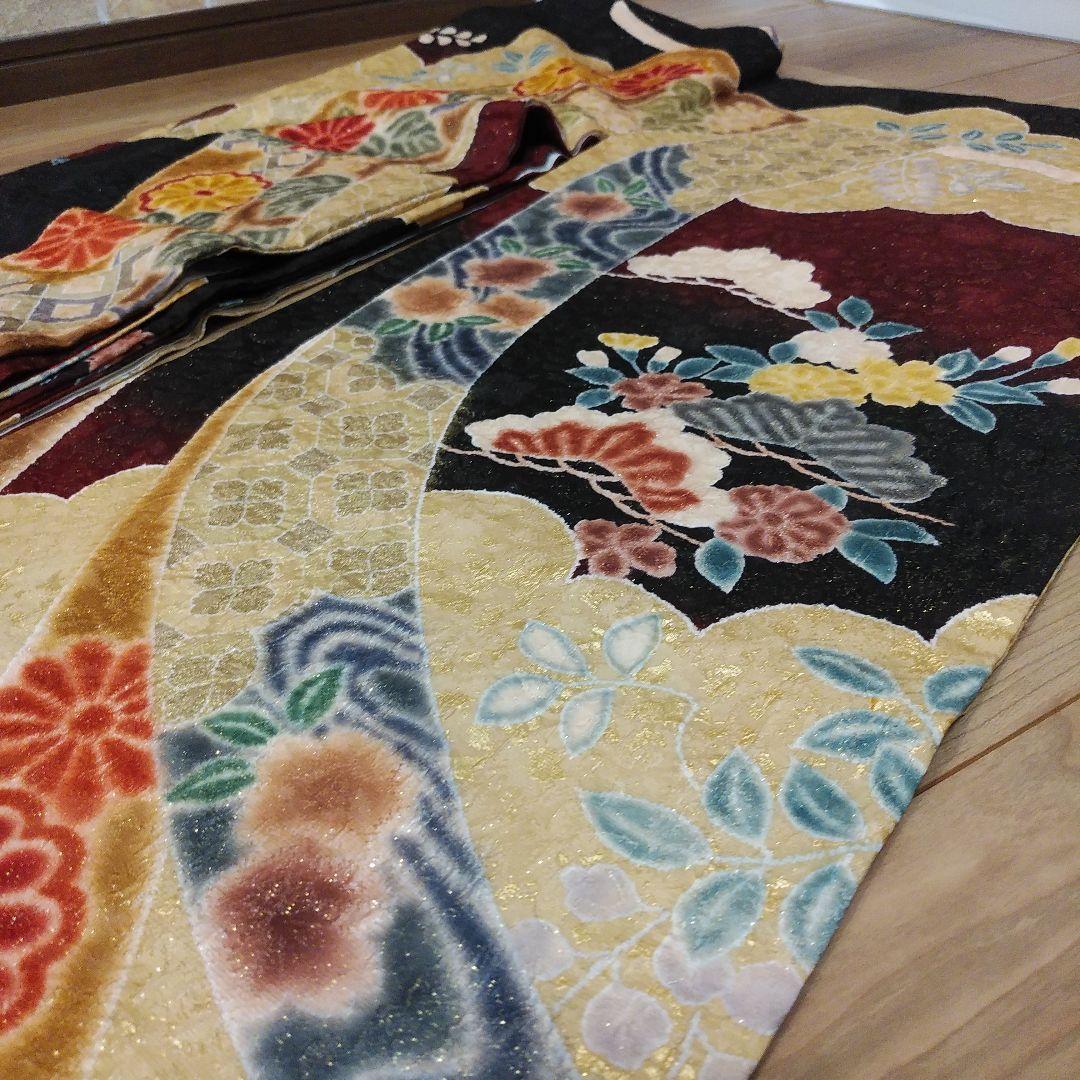 至極の逸品＆振袖＆極美品【正絹 和装小物 着物 振袖 留袖 和 訪問着 黒留袖】