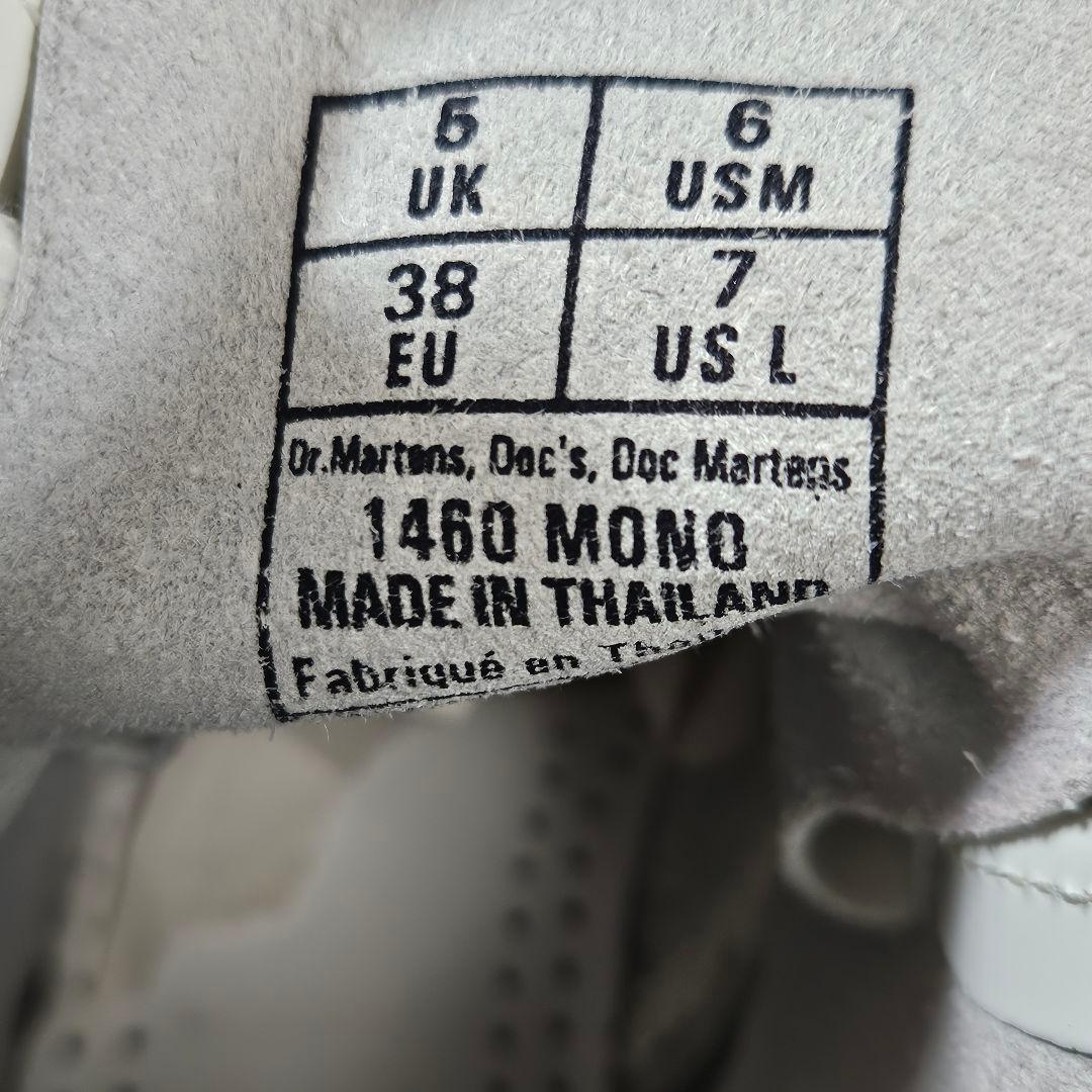 美品 Dr.Martens 1460 MONO ホワイト 本革 UK5 (24)