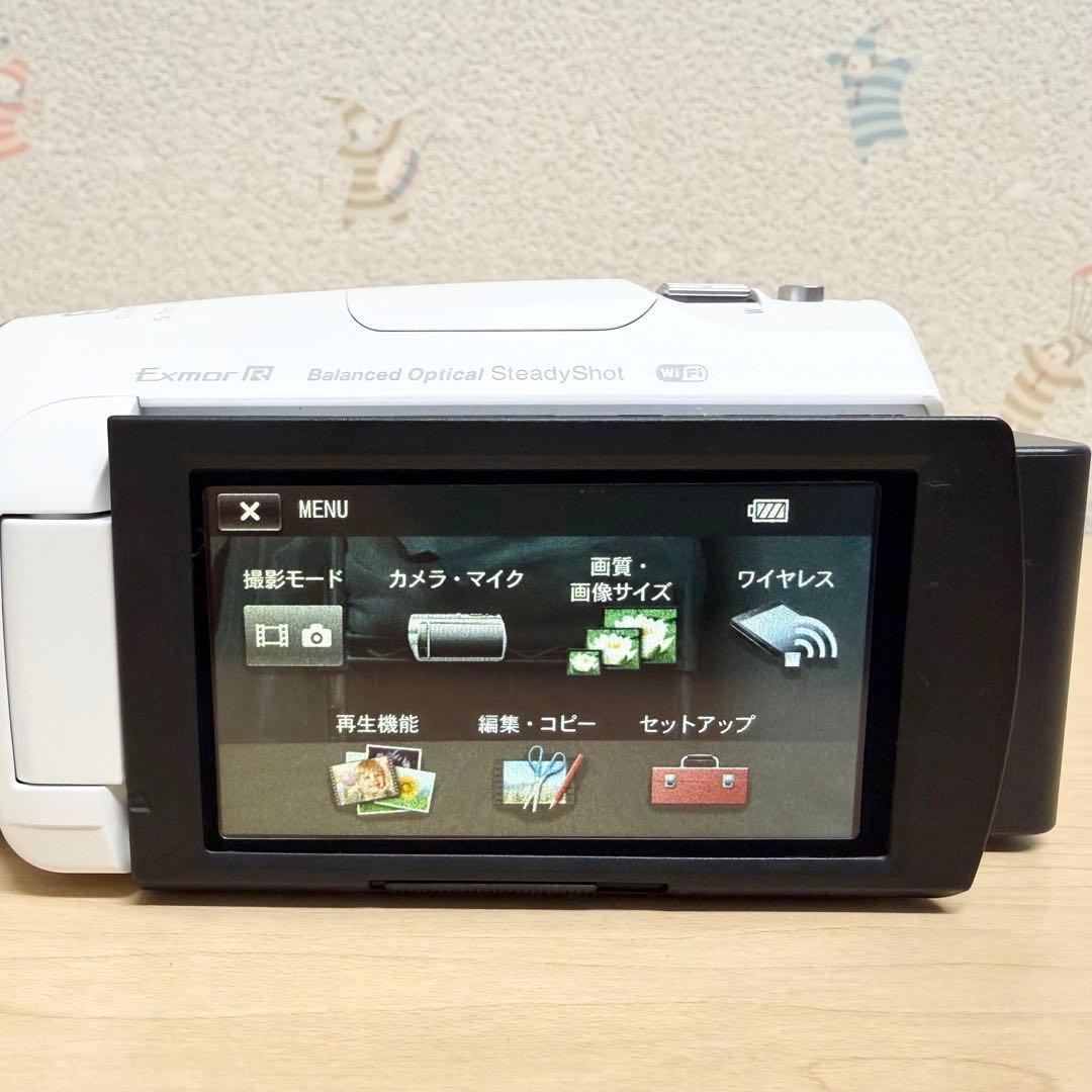 SONY ビデオカメラ　HDR-PJ680 プロジェクター機能付 ホワイト