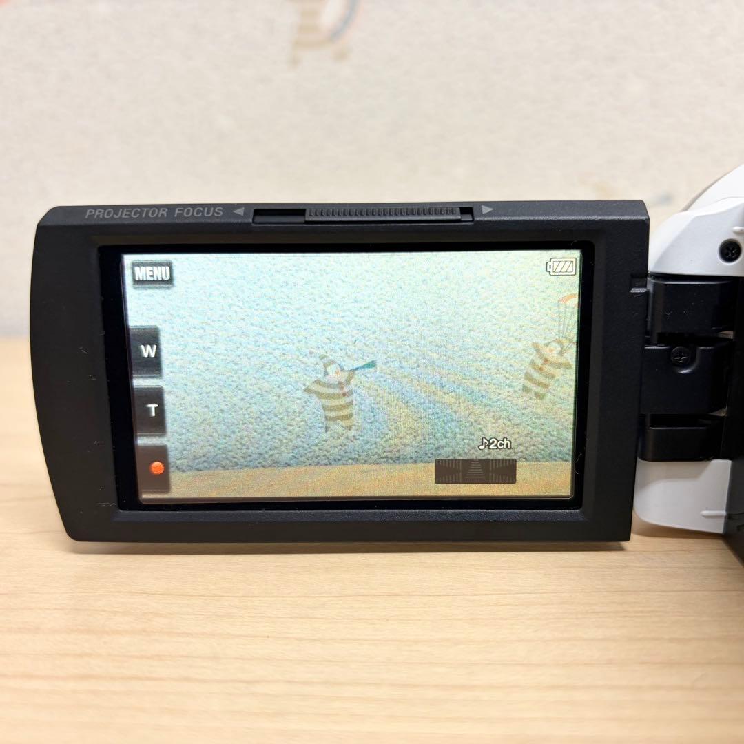 SONY ビデオカメラ　HDR-PJ680 プロジェクター機能付 ホワイト