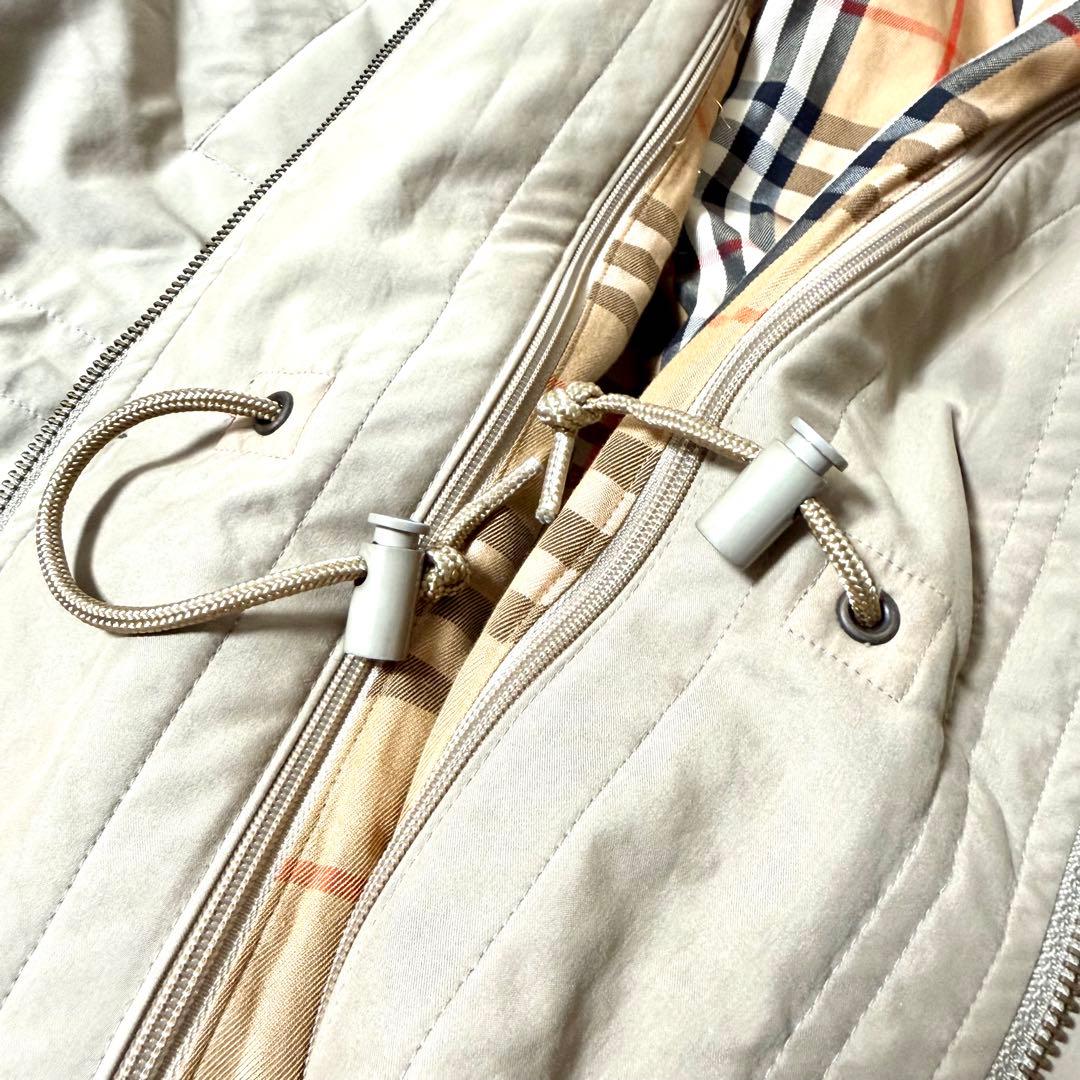 Burberry ダウンライナー コート ジャケット ノバチェック ドローコード
