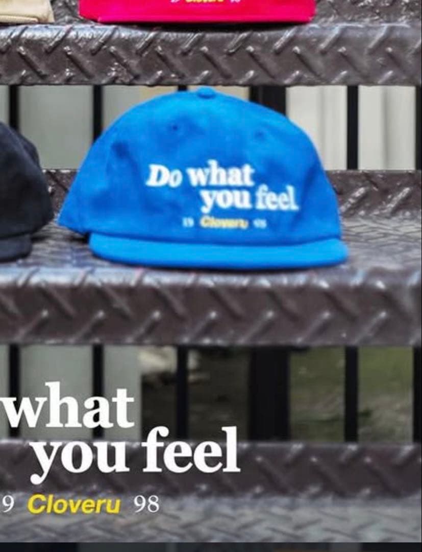 Cloveru Do what you feel コーデュロイキャップ