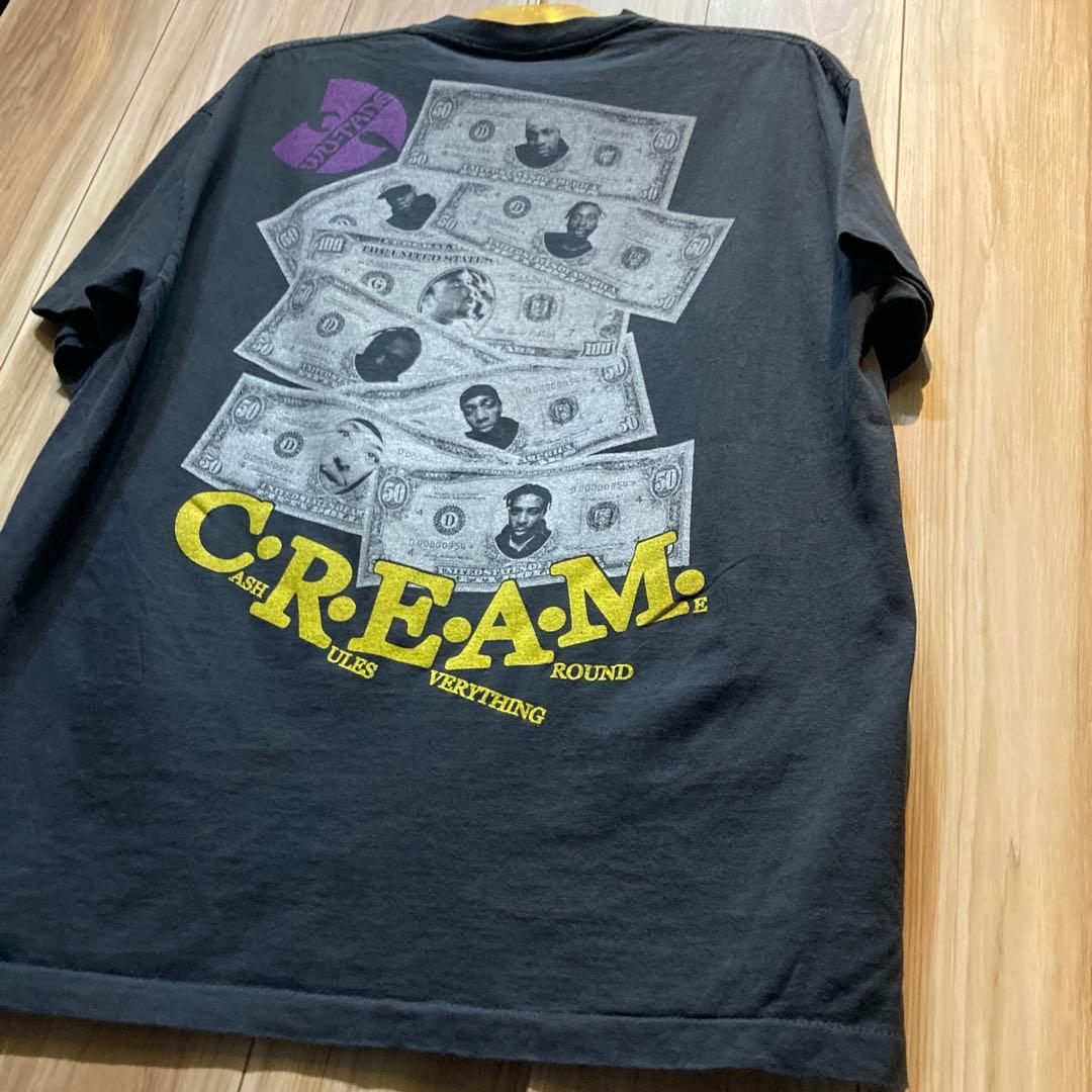 【希少XL】ウータンクラン Tシャツ C.R.E.A.M. 両面プリント 黒