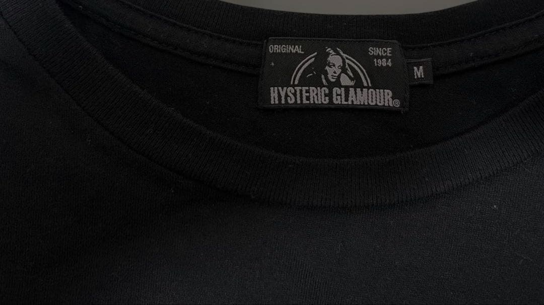 ヒステリックグラマー ルイスレザー Tシャツ 黒 Mサイズ