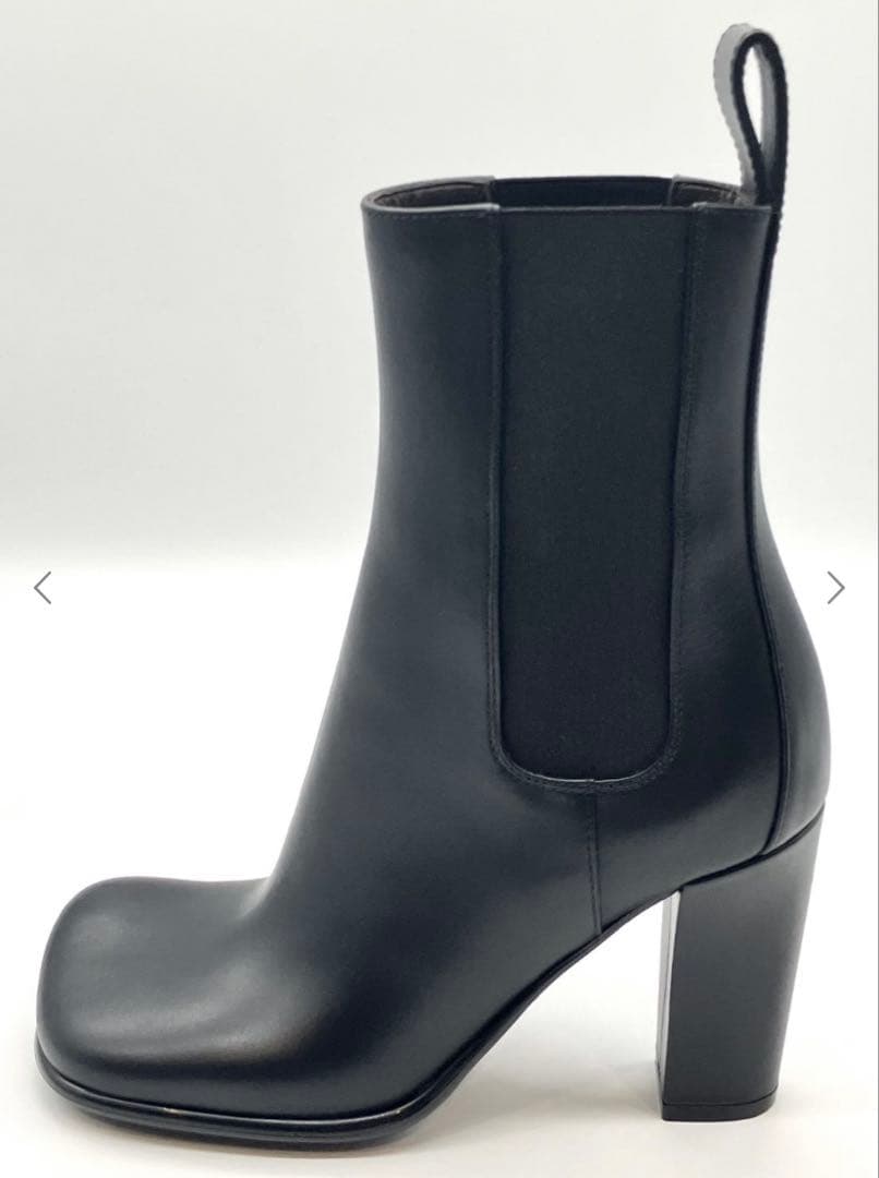 BOTTEGA VENETA ブラックサウドゴアブーツ38