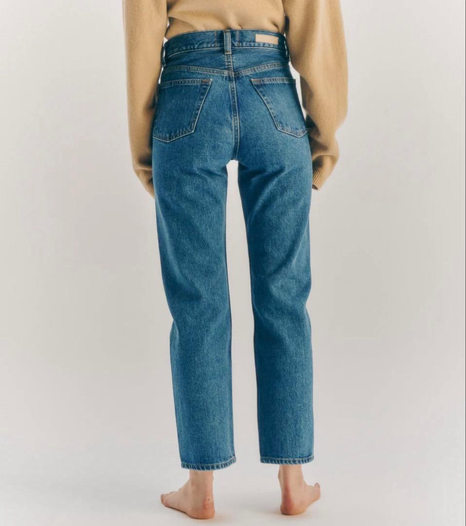 極美品 24 シシクイ クラッシックデニム インディゴ ストレート 革パッチ