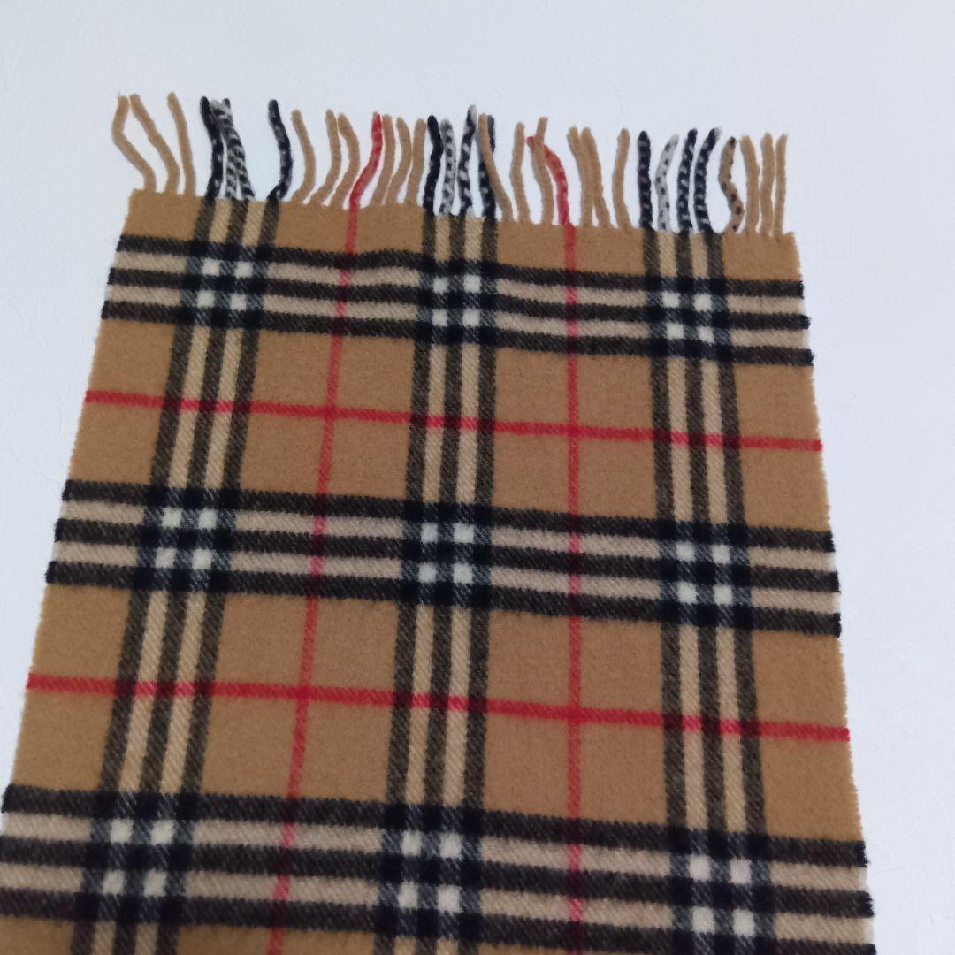美品 BURBERRY バーバリー ラムウール 100％ マフラー ノバチェック