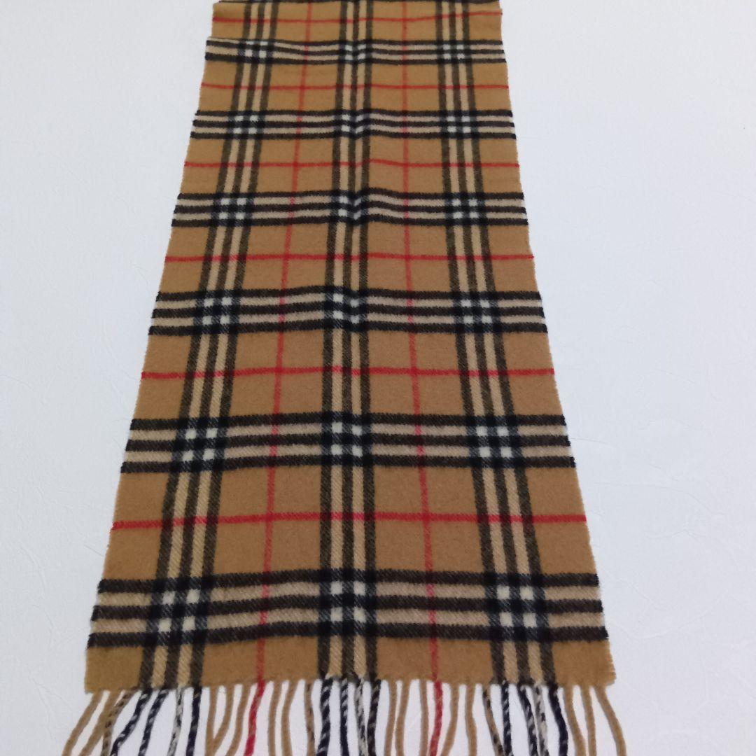 美品 BURBERRY バーバリー ラムウール 100％ マフラー ノバチェック