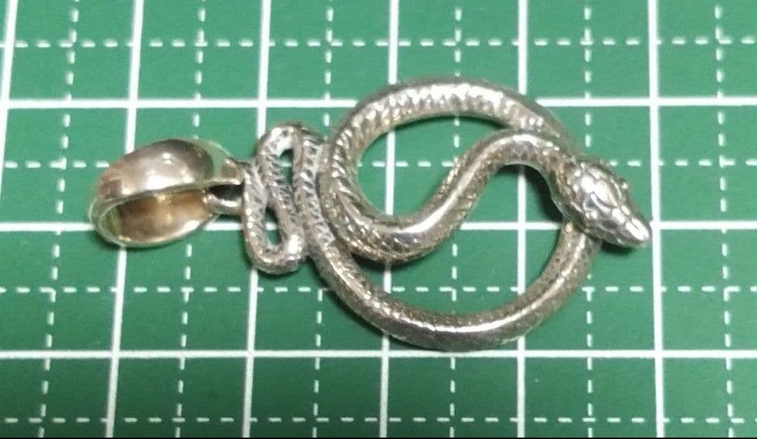 かすう工房 ペンダント 蛇 巳 ヘビ ネックレス シルバーアクセサリー